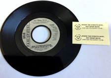 PET SHOP BOYS WHERE THE STREETS HAVE NO NAME  7" SINGLE WITH JUKE BOX STRIP