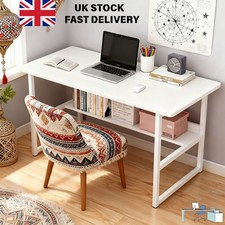 White Compact Computer Desk