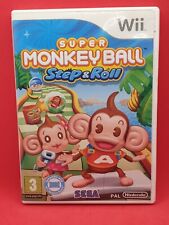Wii Super Monkey Ball Step & Roll Game Complete PAL Nintendo Sega Pegi 3