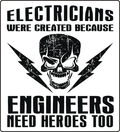 Electrician sticker - electrician's,