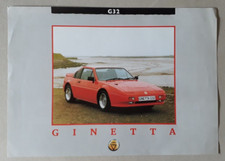 Ginetta G32 Brochure / Leaflet