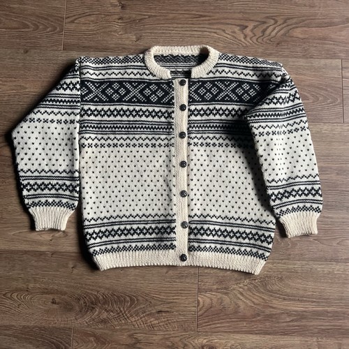 Fair isle wool - knit, cardigan