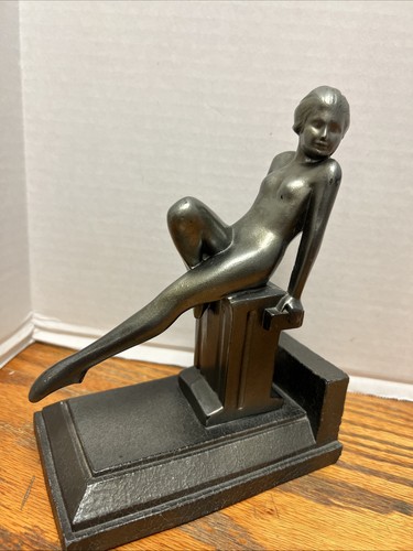 Antique art deco nude lady - art,