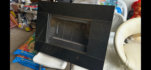 Black glass front - front, gas