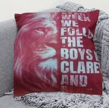 Aston Villa FC Claret & Blue  Decorative  Pillow Cover 45cm x 45cm.  Zip Closure