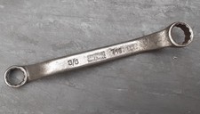 Armstrong 3/8af x 7/16af short ring spanner. #9723