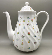 WEDGWOOD CASCADE BONE CHINA COFFEE POT 1ST QUAL. EXCELLENT CONDITION
