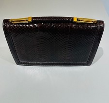 Brown Real Snakeskin Leather