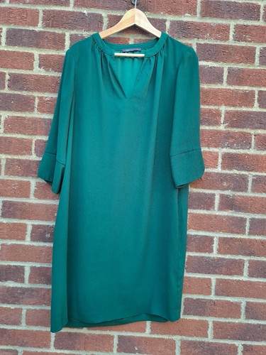 Ladies green shift dress - green,