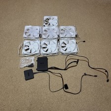 NZXT ARGB and RGB White Fans and Controller for Gaming PC - Never used