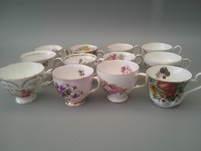job lot Vintage bone china tea cups mis match  12