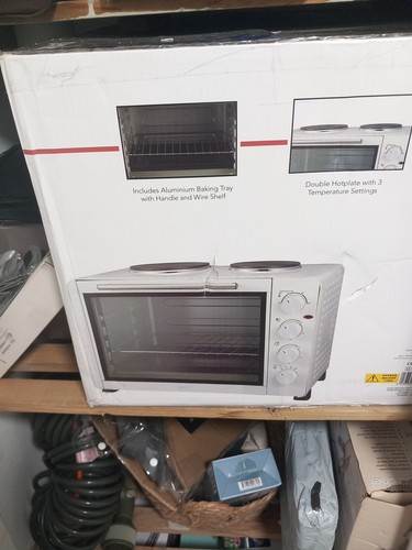 White oven 1500w double - oven,