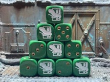 Clan Jade Falcon Battletech inspired Dice, A Game Of Armored Combat