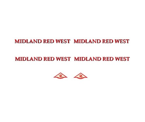 Midland red west set - west,