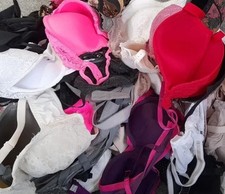 Joblot 20 Used Ladies Bras Mixed Sizes Assorted Styles Lingerie Wholesale Bundle