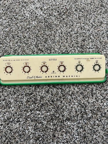 Vintage dial matic adding - dial,
