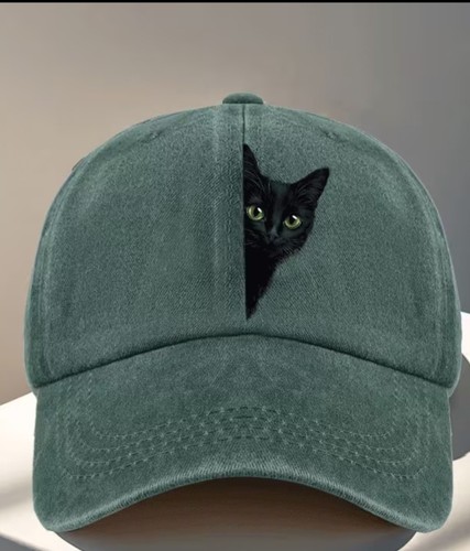 Peeking cat cap - peeking,