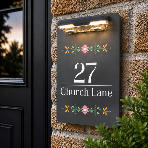 Personalised solar led house - led,
