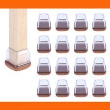 24x Clear Silicone Chair Leg Caps Furniture Feet Non-Slip Cover Floor Protectors