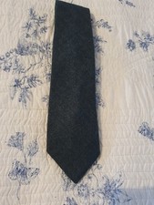 Vintage St Michael Tie Green 100% Wool Necktie 