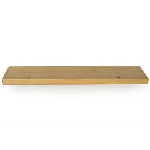 Floating wooden shelf - floating,