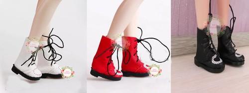 Blythe doll leather shoes 6 - leather, 1/6