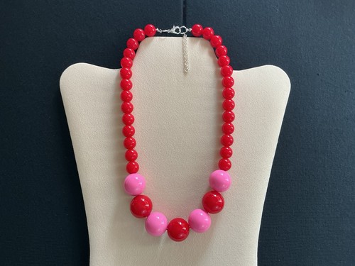 Chunky red and - red,