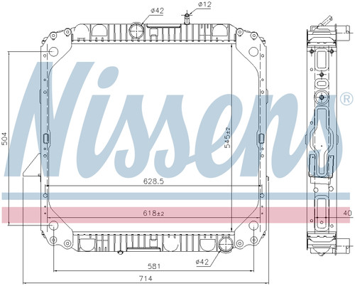 Nissens coolant radiator - nissens,