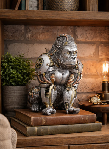 Steampunk robotic gorilla - steampunk,