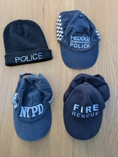 Obsolete Police Caps lot Embroidered NYPD  Cap beanie Fire brigade baseball UK 