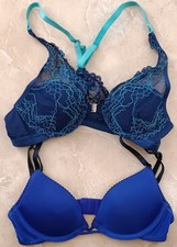 2x Next Carrie Calvin Klein Bras Bundle Blue Size 32A 30B