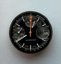 Vintage Valjoux 7765 Watersport Men's Chronograph Watch Movement Running Spares