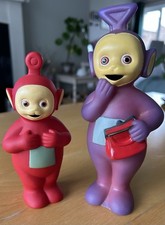 Tinky Winky & Po Teletubbies Vinyl Figures 1990’s