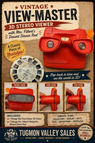 Vintage view master red - vintage, 3d