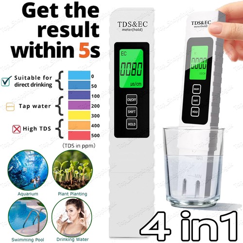 Tds meter lcd digital - 4-in-1,