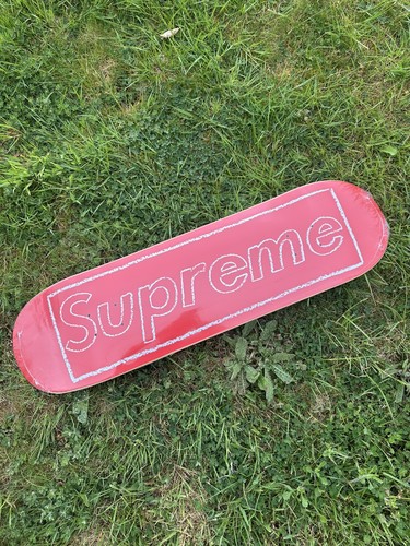 Supreme kaws chalk skateboard - kaws,