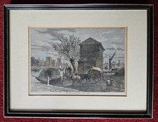 Antique Hand Coloured Print -