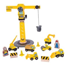 Bigjigs rail wooden yellow - rail,