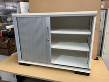 Senator Wooden Tambour Cupboard - 2x Shelf’s - Great Condition - Can Deliver