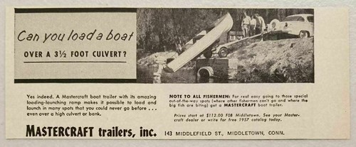 1957 print mastercraft boat - 1957,