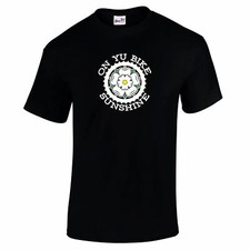 Yorkshire T Shirts - Mens Funny On Yu Bike Sunshine T Shirt - Yorkshireman Gifts