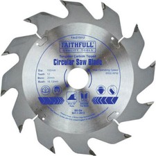 Faithfull Fast Rip TCT Circular Saw Blade 150mm 12T 20mm