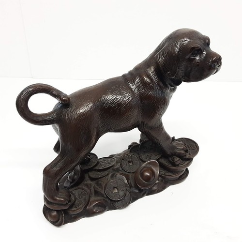 Bronze effect figure figurine - bronze,
