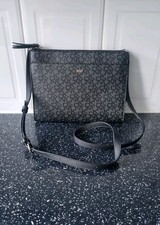 DKNY~Stylish Black/Grey Monogram Crossbody Bag~New Without Tags