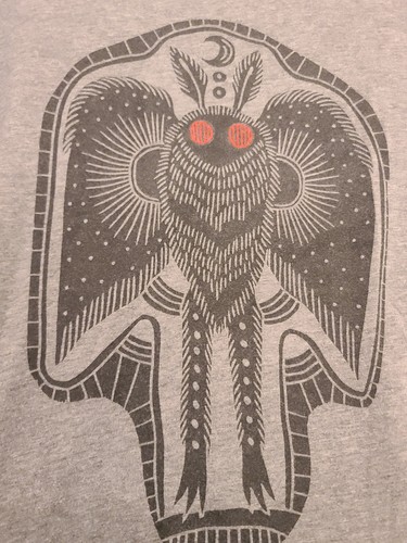The mothman art print cryptid - mothman,
