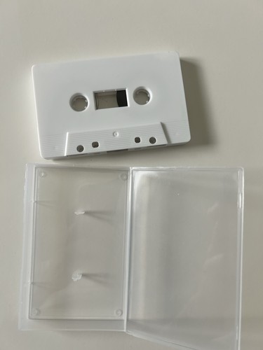 Blank white c92 cassette - white, tapes