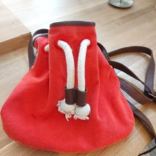 Toast Canvas Pouch Bag - Orangy Red - Adjustable Strap