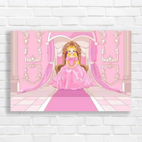 Princess sits throne - on,