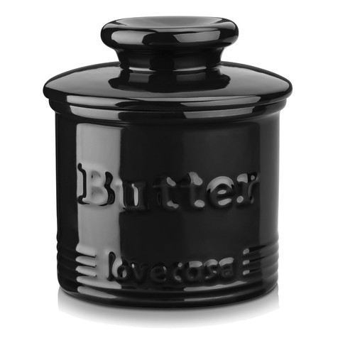 Porcelain butter crock - porcelain, with