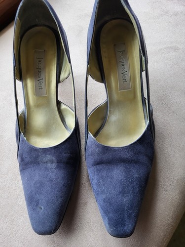 Ladies jacques vert blue - vert, suede